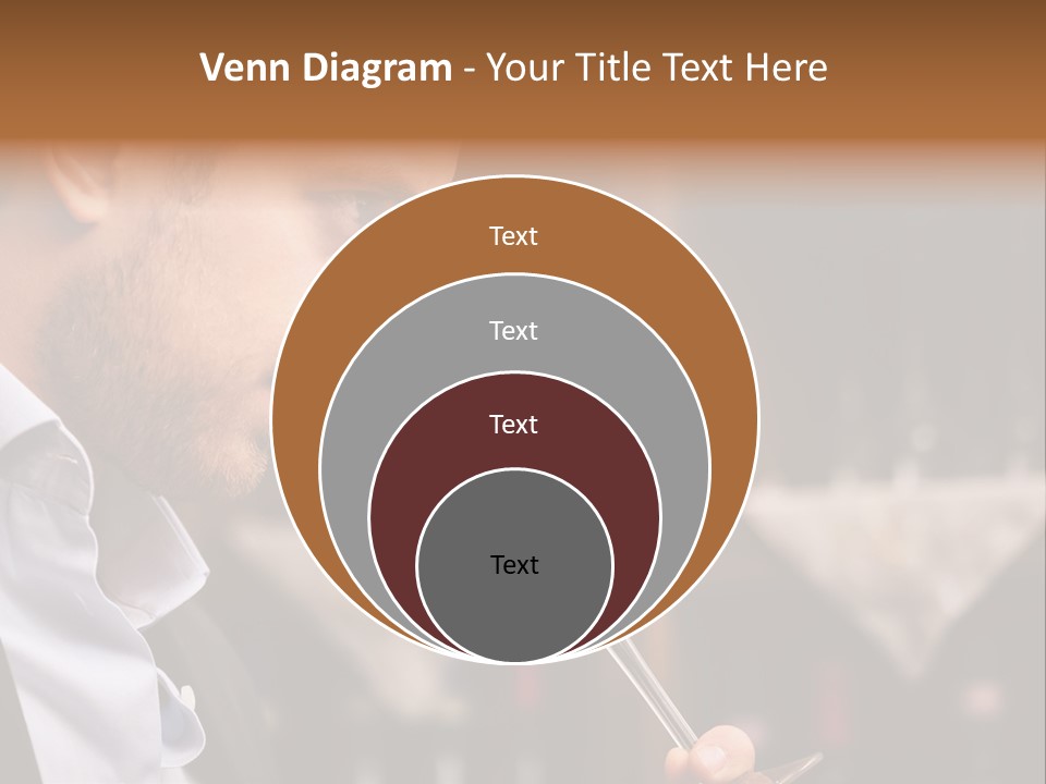 A Man Drinking A Glass Of Red Wine PowerPoint Template