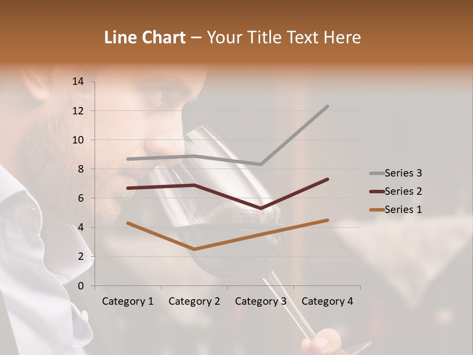 A Man Drinking A Glass Of Red Wine PowerPoint Template