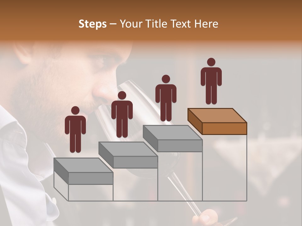 A Man Drinking A Glass Of Red Wine PowerPoint Template