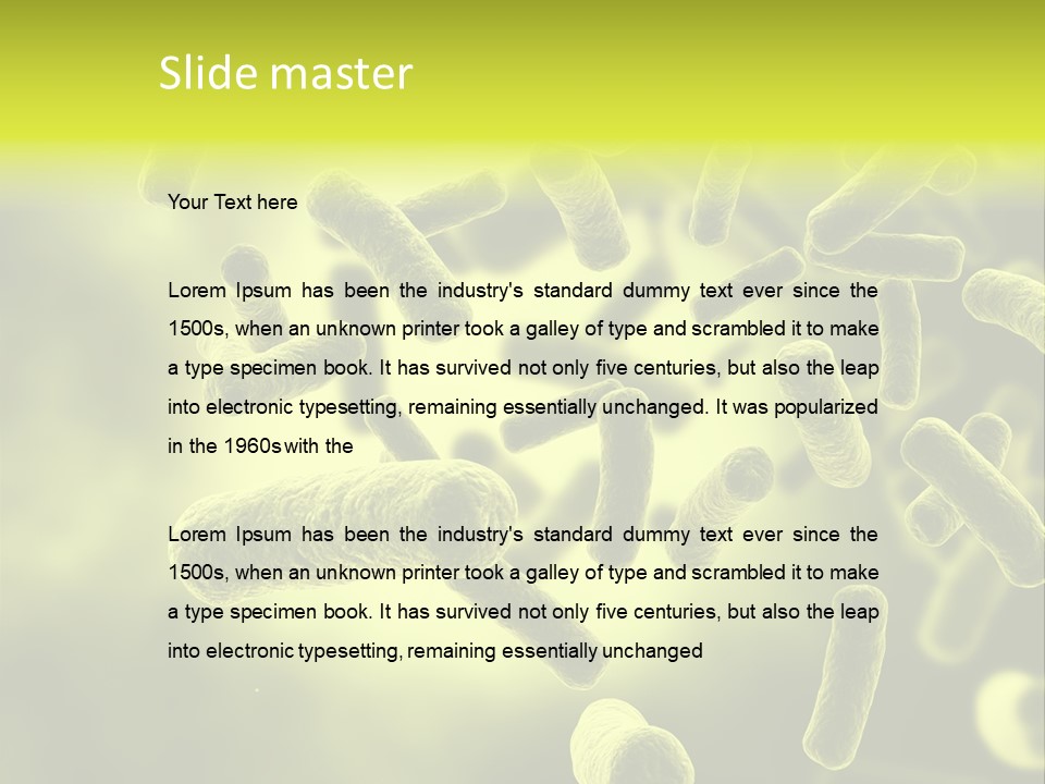 Organism Life Microbiology PowerPoint Template