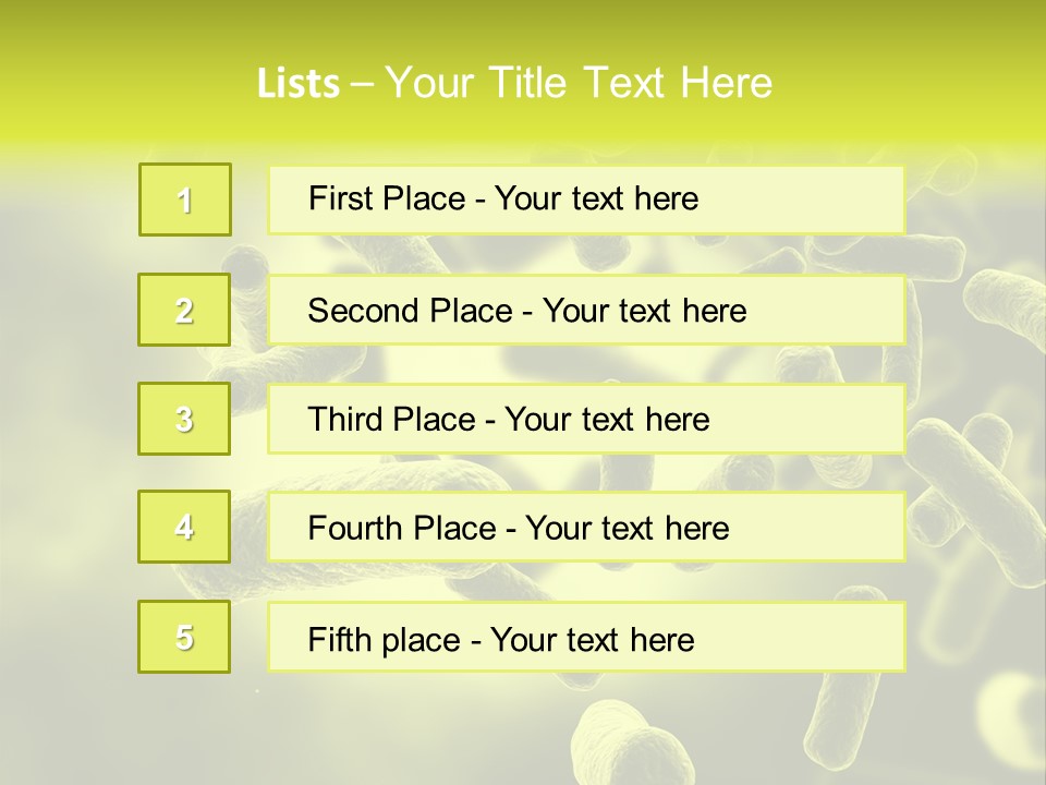 Organism Life Microbiology PowerPoint Template