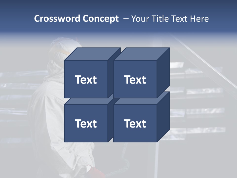 Workwear Worker Gun PowerPoint Template