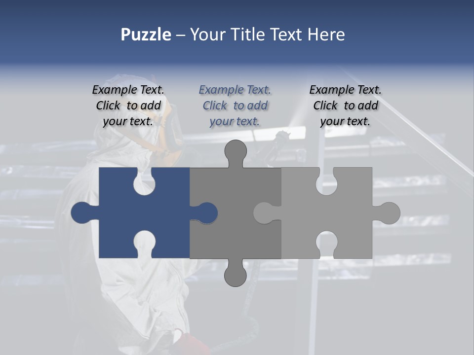 Workwear Worker Gun PowerPoint Template