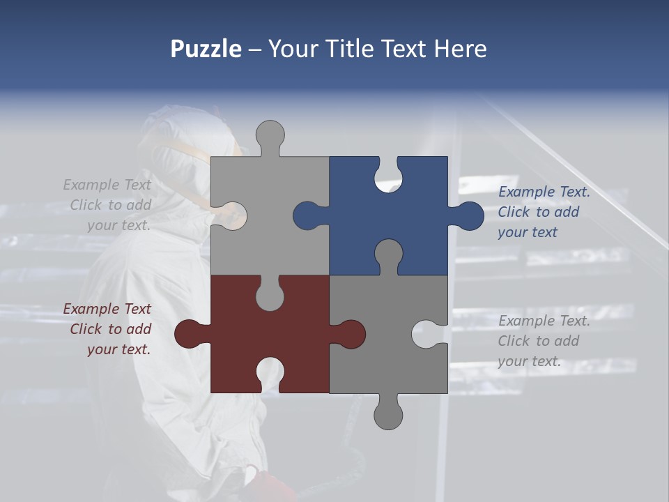 Workwear Worker Gun PowerPoint Template