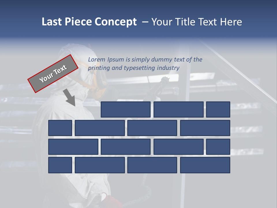 Workwear Worker Gun PowerPoint Template