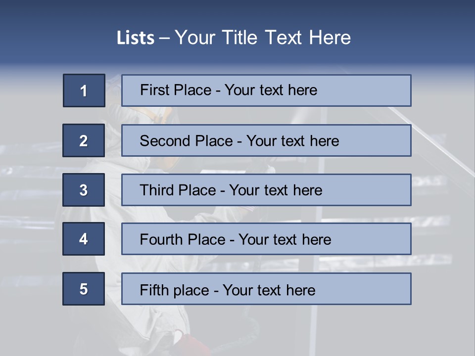 Workwear Worker Gun PowerPoint Template