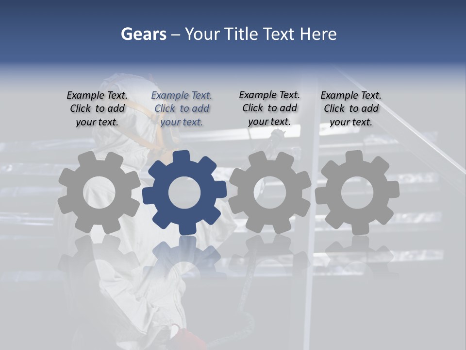 Workwear Worker Gun PowerPoint Template