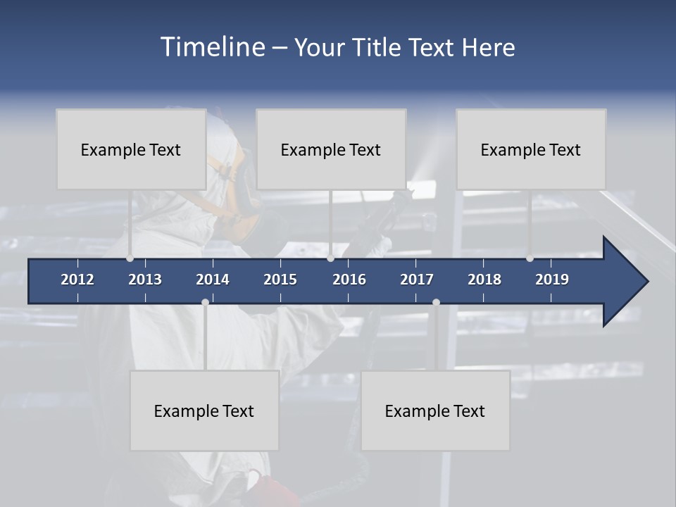 Workwear Worker Gun PowerPoint Template