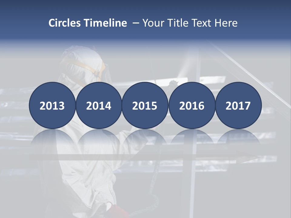 Workwear Worker Gun PowerPoint Template