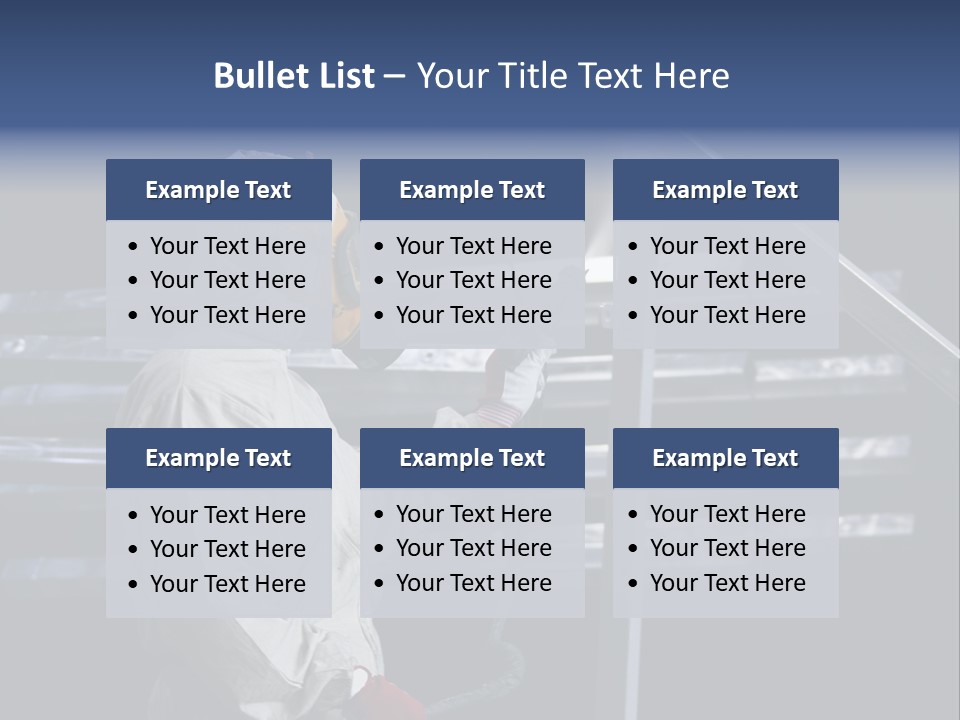 Workwear Worker Gun PowerPoint Template