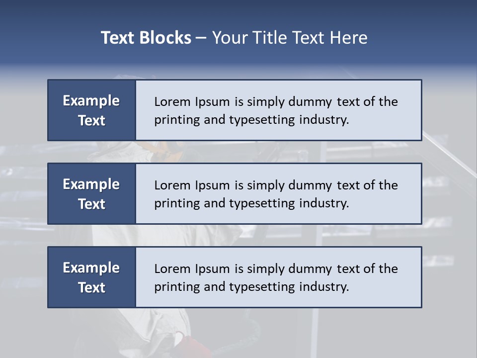 Workwear Worker Gun PowerPoint Template