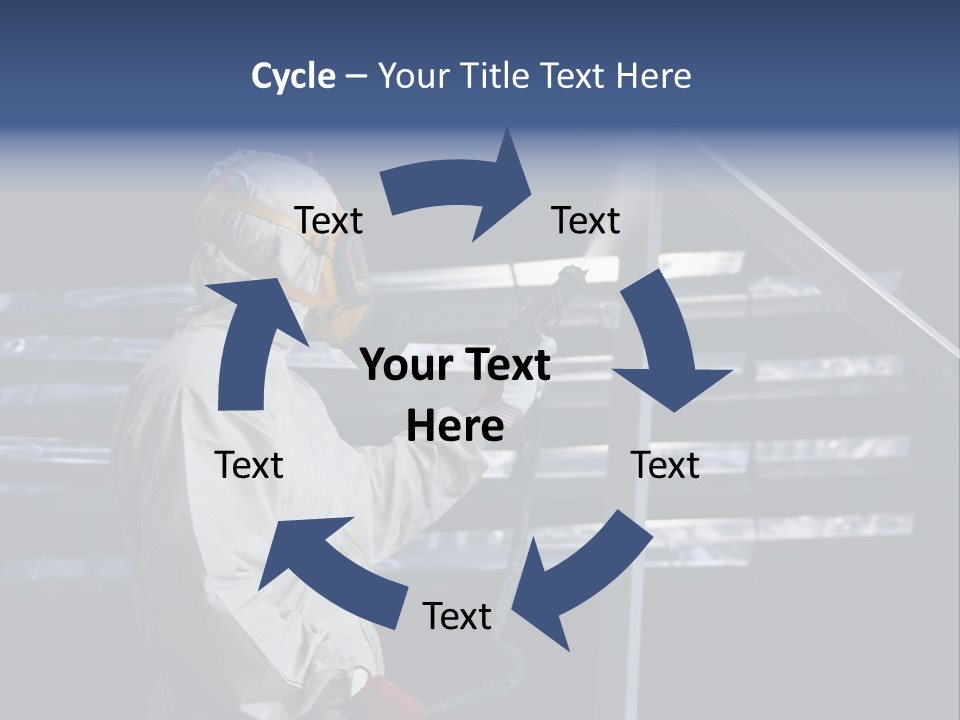 Workwear Worker Gun PowerPoint Template
