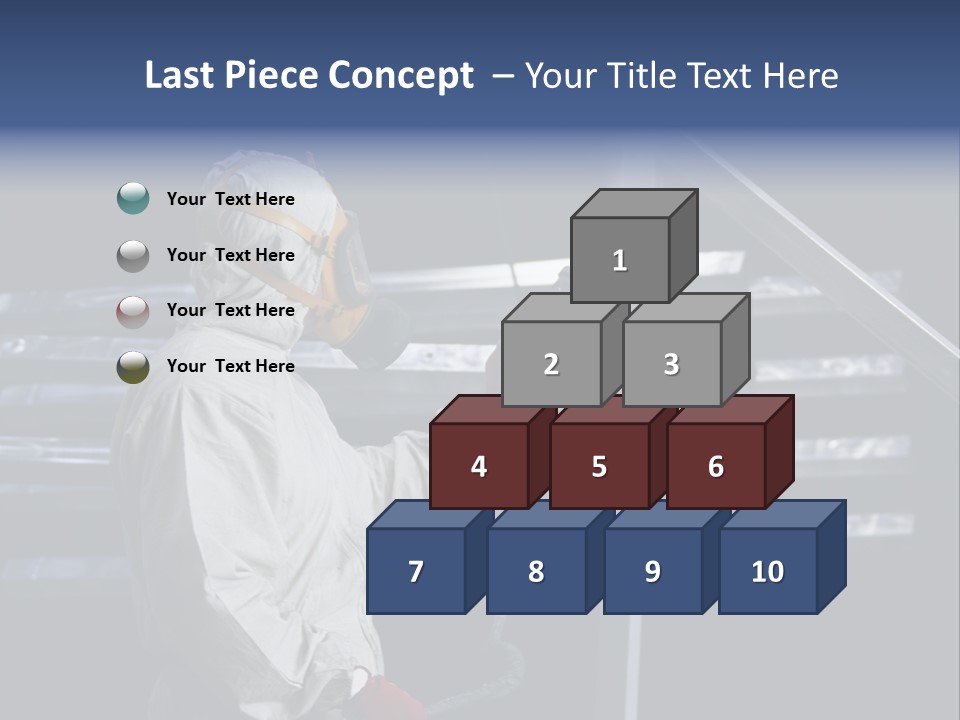 Workwear Worker Gun PowerPoint Template