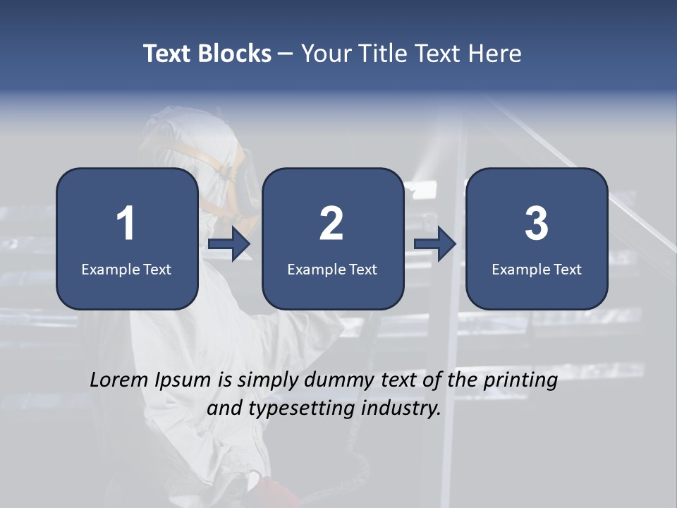 Workwear Worker Gun PowerPoint Template