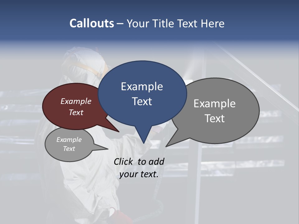 Workwear Worker Gun PowerPoint Template