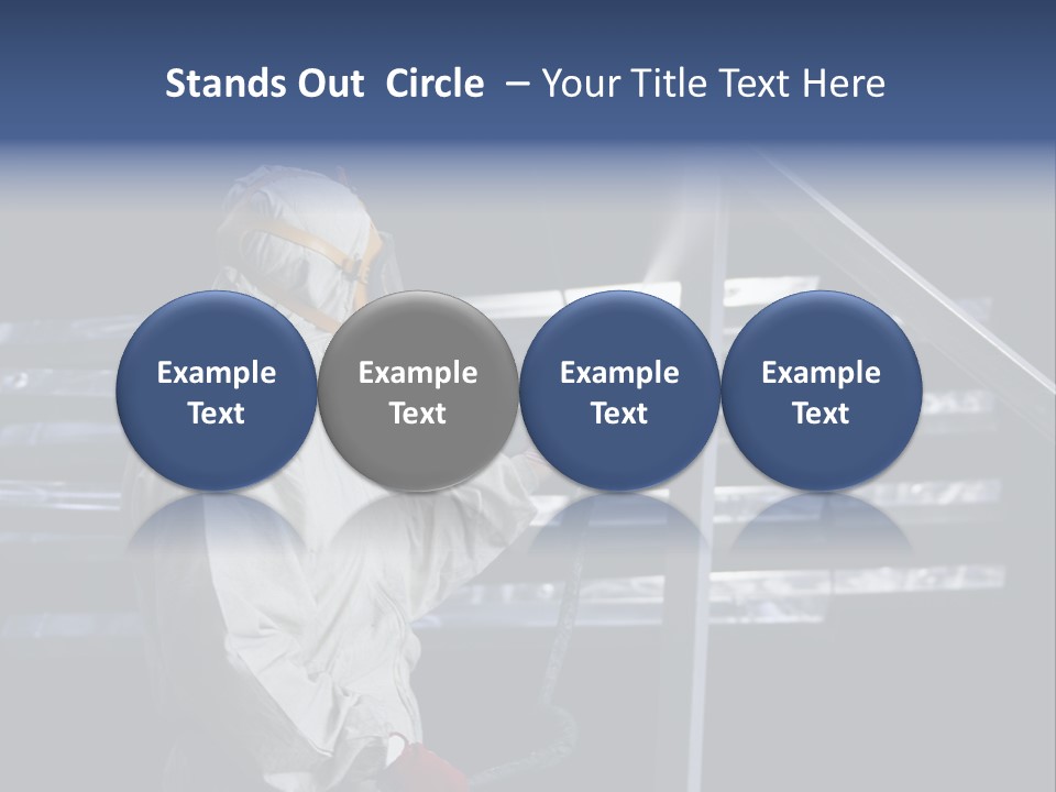 Workwear Worker Gun PowerPoint Template