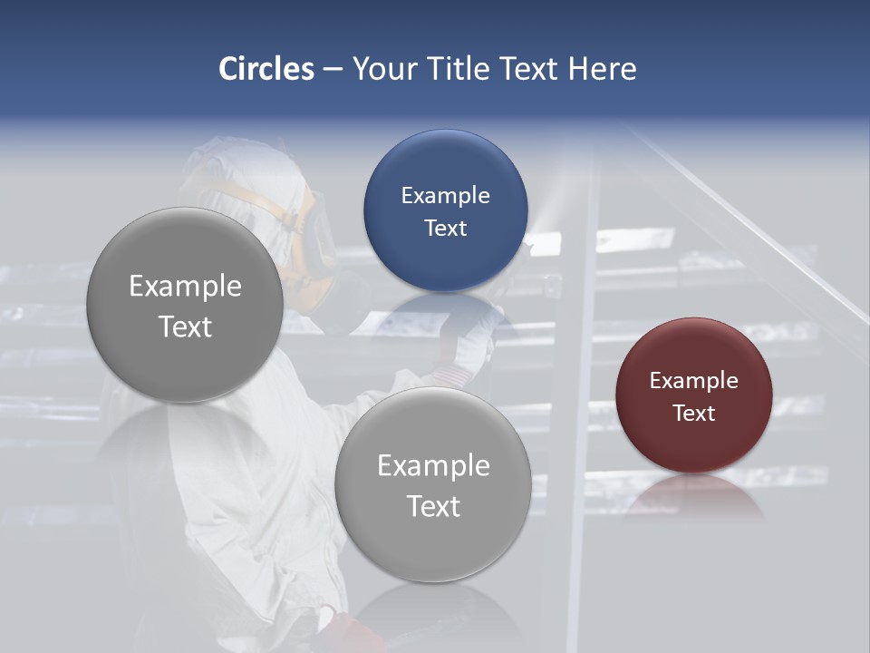 Workwear Worker Gun PowerPoint Template