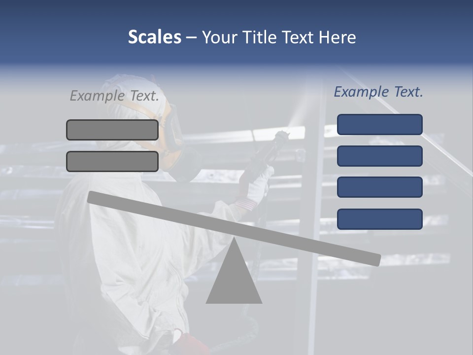Workwear Worker Gun PowerPoint Template