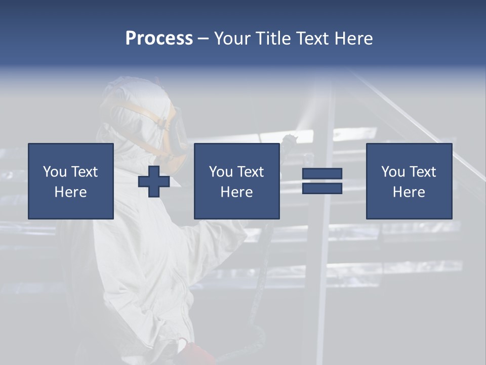 Workwear Worker Gun PowerPoint Template