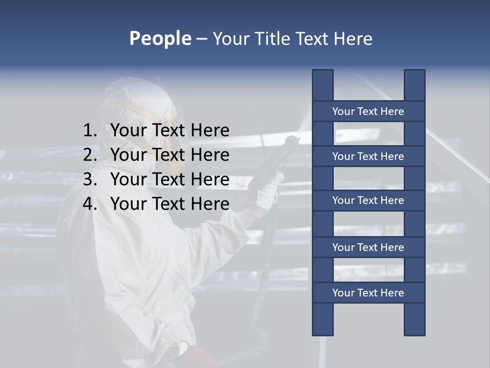 Workwear Worker Gun PowerPoint Template