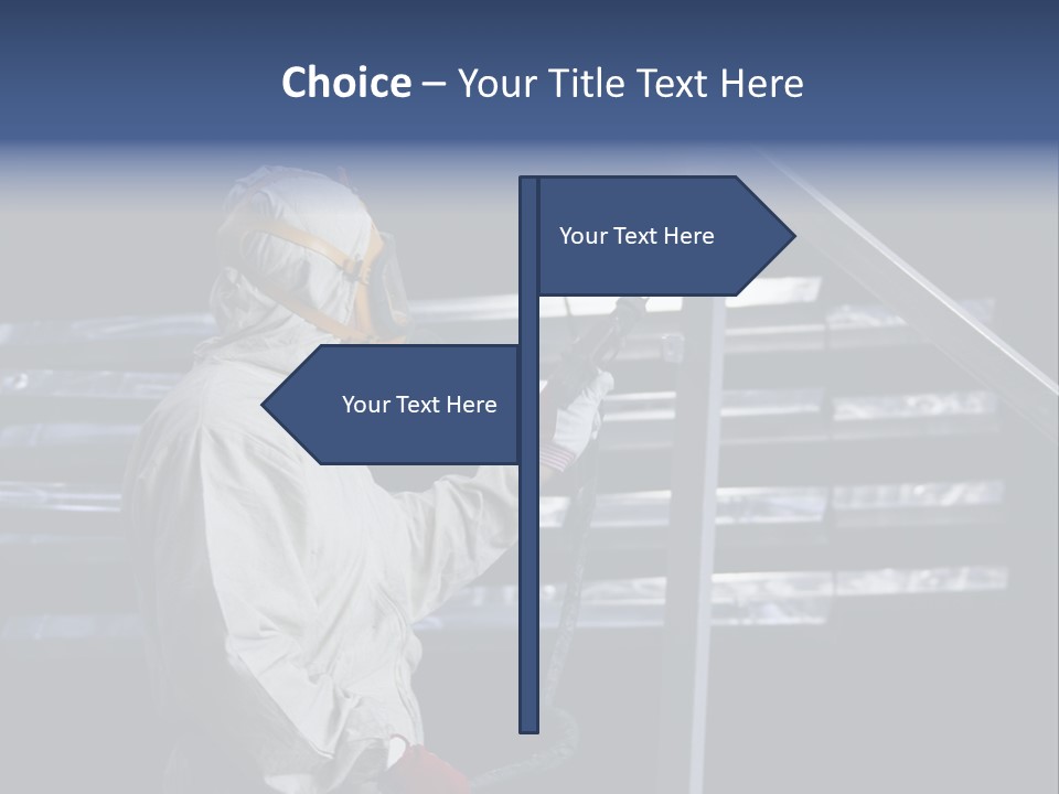 Workwear Worker Gun PowerPoint Template