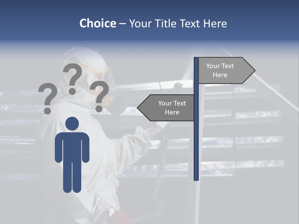 Workwear Worker Gun PowerPoint Template