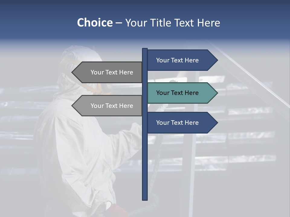 Workwear Worker Gun PowerPoint Template