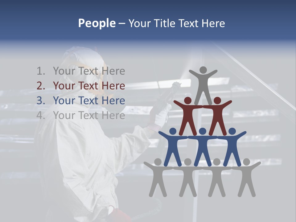 Workwear Worker Gun PowerPoint Template