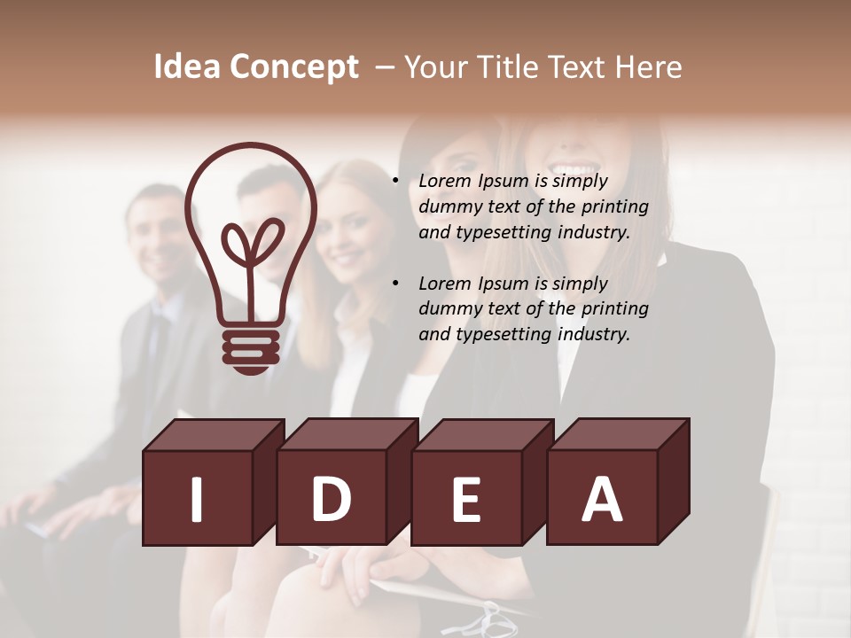 Team Leader Businessman Occupation PowerPoint Template