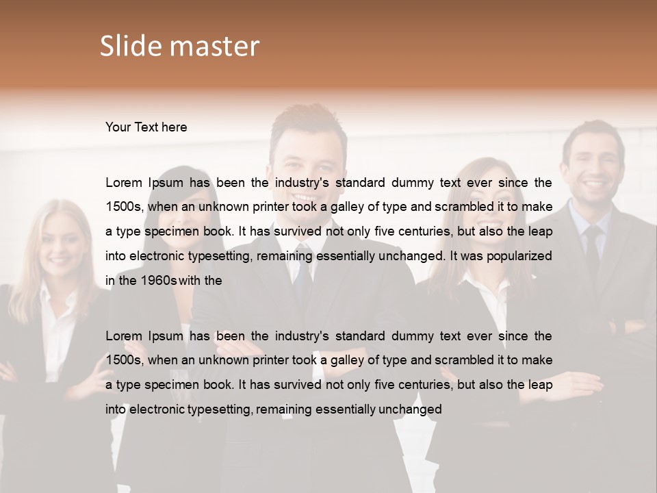 Content Success Formal Wear PowerPoint Template