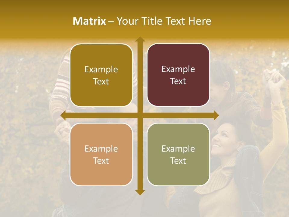 Beautiful Caucasian Friendship PowerPoint Template