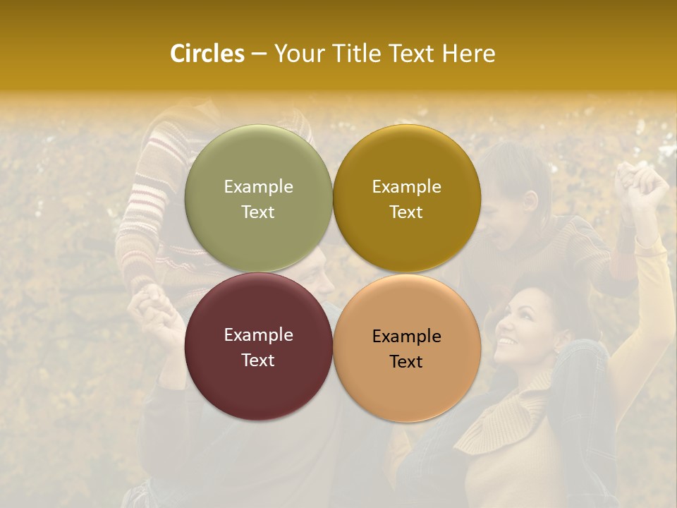 Beautiful Caucasian Friendship PowerPoint Template