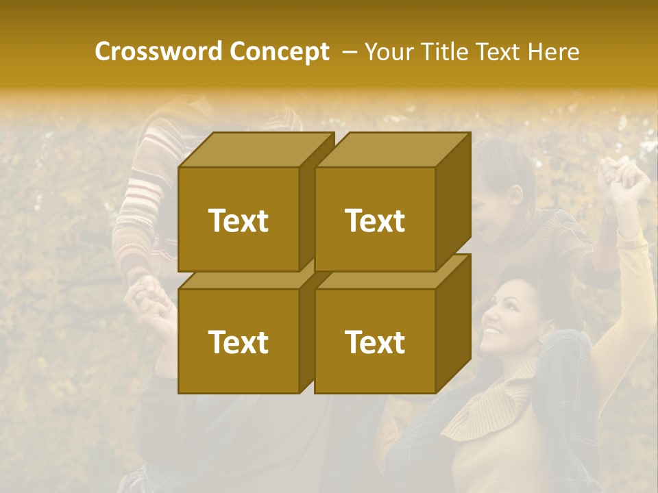 Beautiful Caucasian Friendship PowerPoint Template