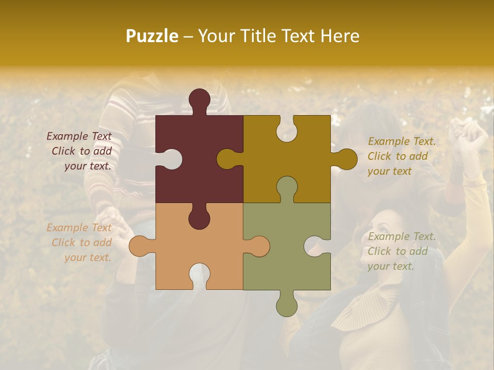 Beautiful Caucasian Friendship PowerPoint Template