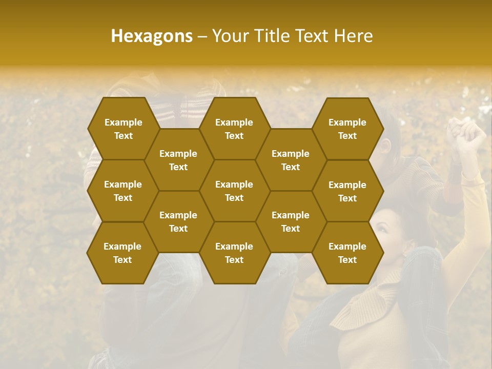 Beautiful Caucasian Friendship PowerPoint Template