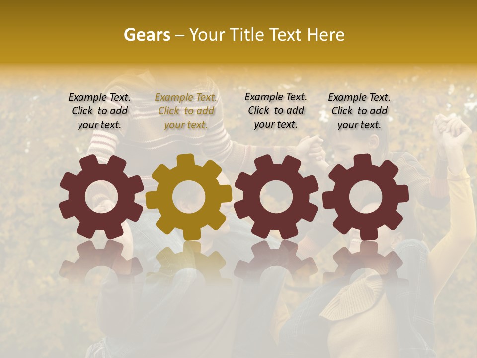 Beautiful Caucasian Friendship PowerPoint Template