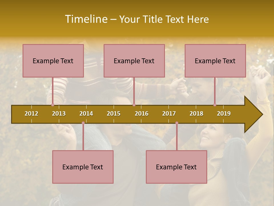 Beautiful Caucasian Friendship PowerPoint Template