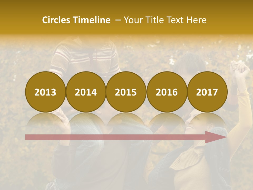 Beautiful Caucasian Friendship PowerPoint Template