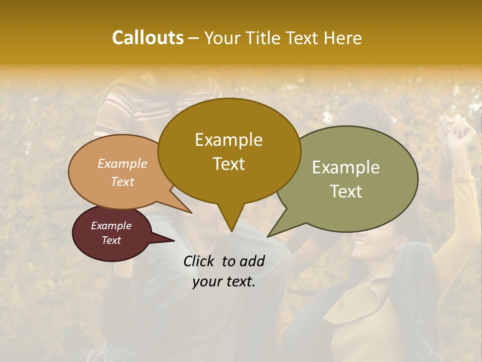 Beautiful Caucasian Friendship PowerPoint Template