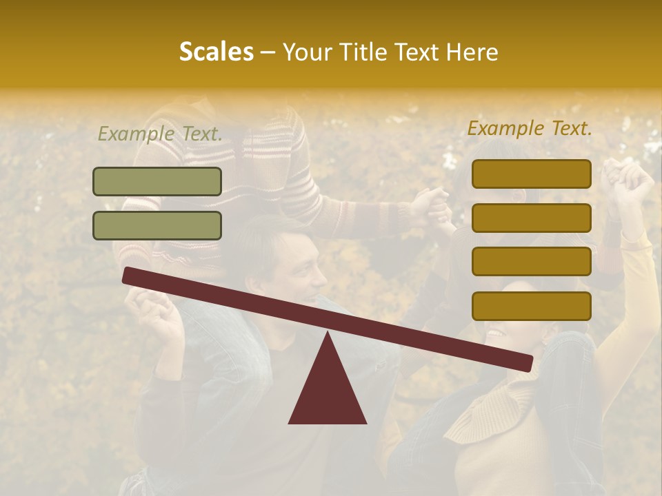 Beautiful Caucasian Friendship PowerPoint Template