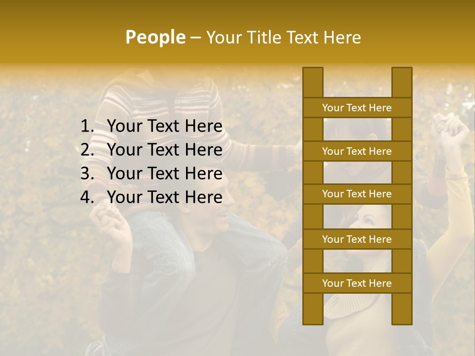 Beautiful Caucasian Friendship PowerPoint Template