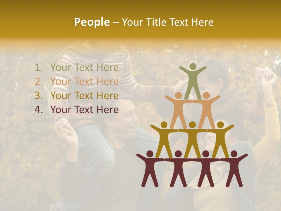 Beautiful Caucasian Friendship PowerPoint Template