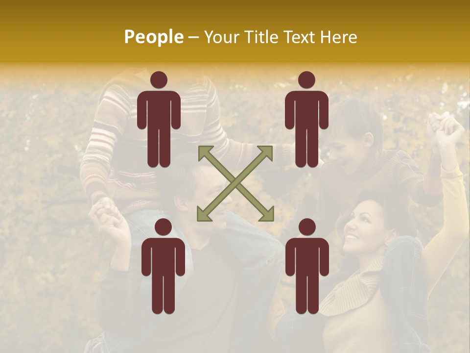 Beautiful Caucasian Friendship PowerPoint Template