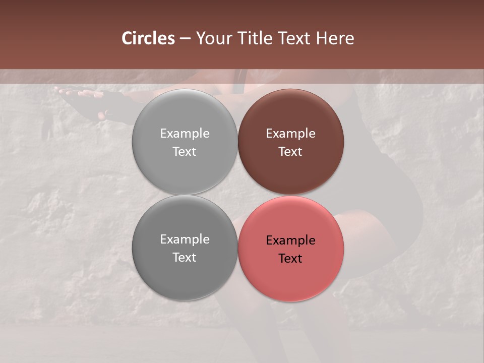 Balancing Athletic Exercise PowerPoint Template