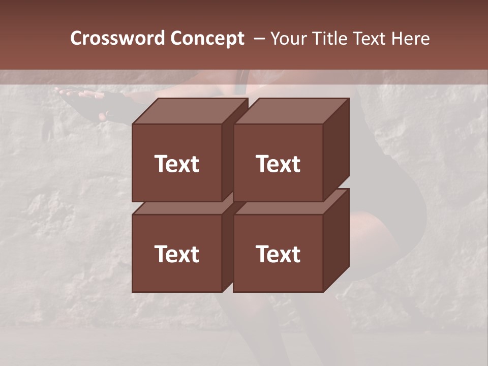 Balancing Athletic Exercise PowerPoint Template