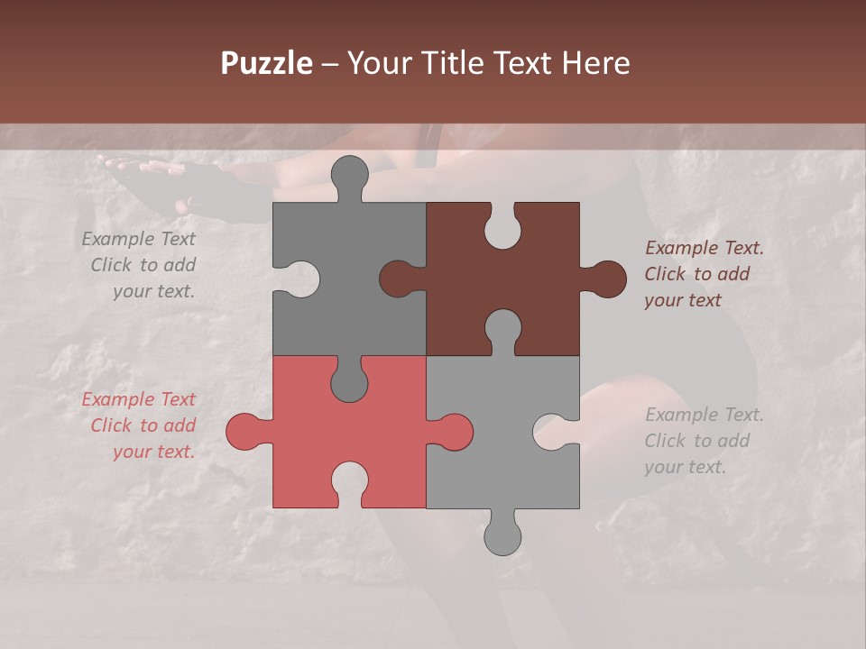 Balancing Athletic Exercise PowerPoint Template