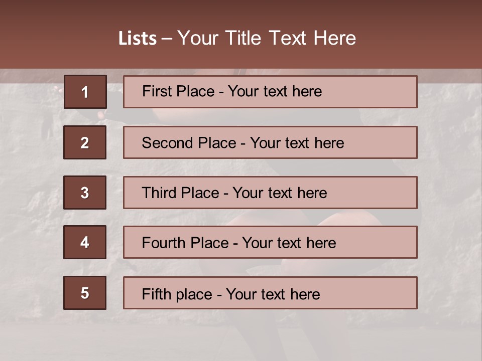 Balancing Athletic Exercise PowerPoint Template