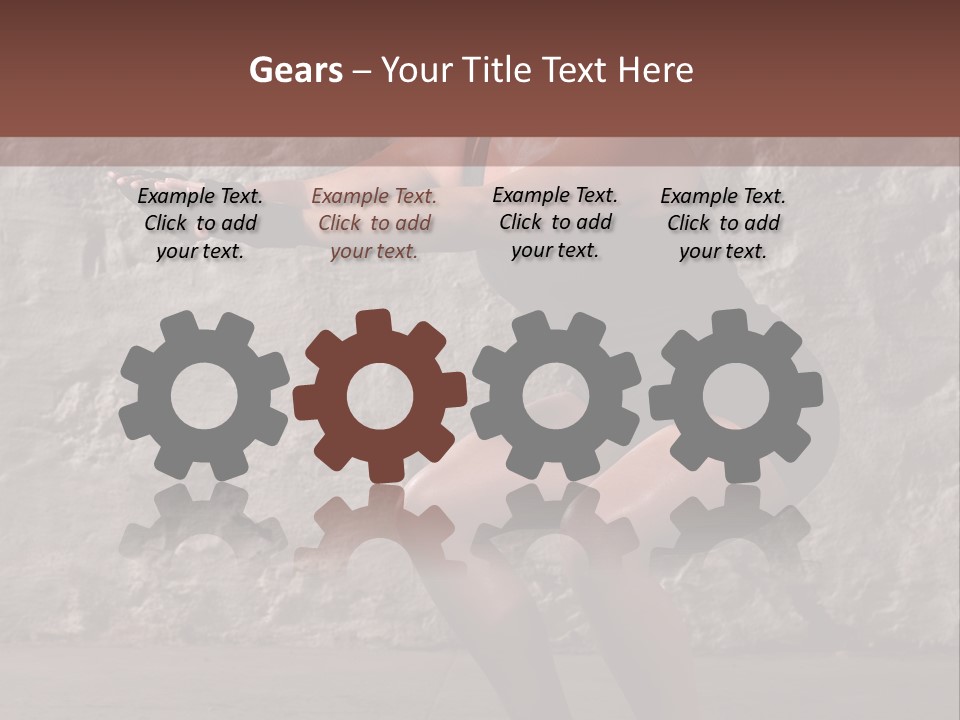 Balancing Athletic Exercise PowerPoint Template