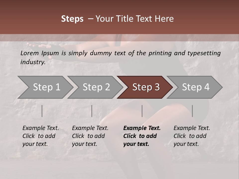 Balancing Athletic Exercise PowerPoint Template