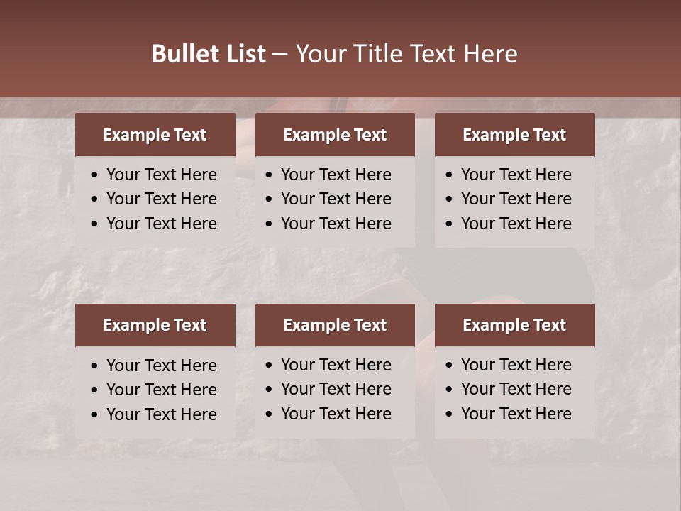 Balancing Athletic Exercise PowerPoint Template